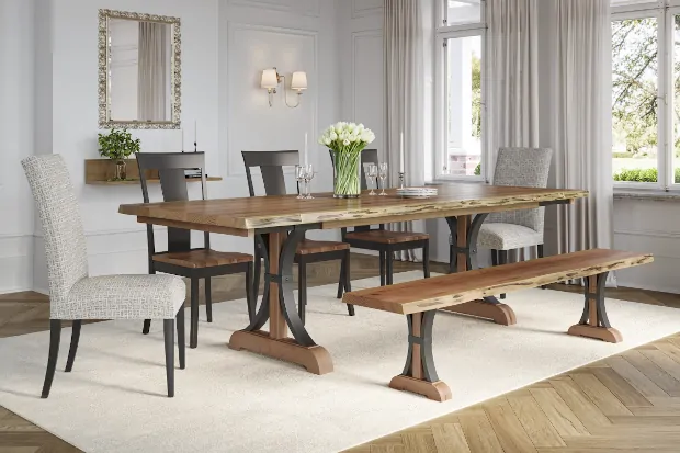 Barkman Middletown Delaware Custom Amish Live Edge furniture medium