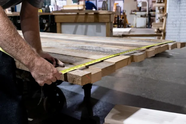 Barkman Amish Artisans building custom furniture for River Heights Utah Dealer