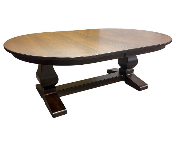 Custom oval extension table.