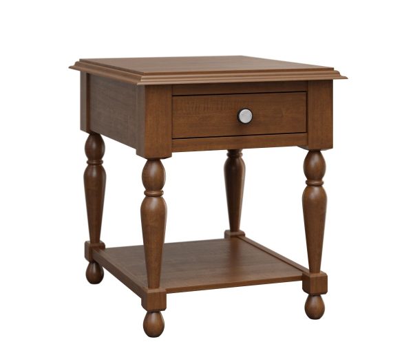 Barkman Shelby End Table in Brown Maple